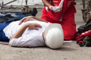 Workplace accident - First aid after occupational injury